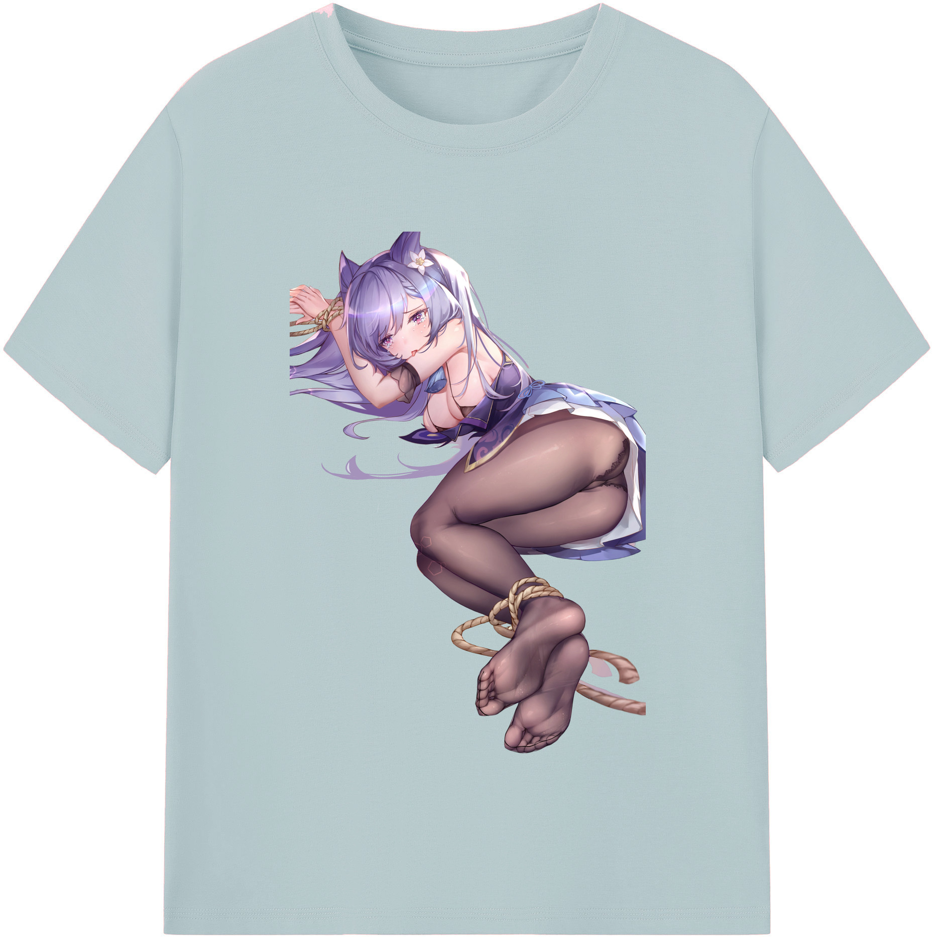 げんし神 刻晴 こくせい genshin Kokusei 綿100％半袖Tシャツ（フロントプリント）